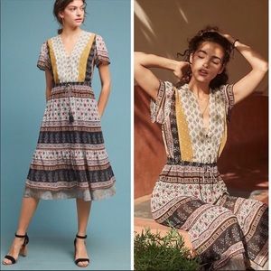 NWT Anthropologie Provenal Midi Dress